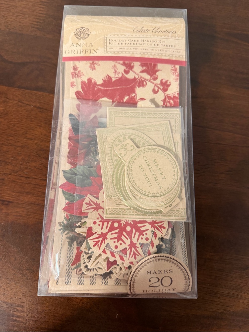 Anna Griffin Calisto Christmas Holiday/Christmas Card Kit Makes 20